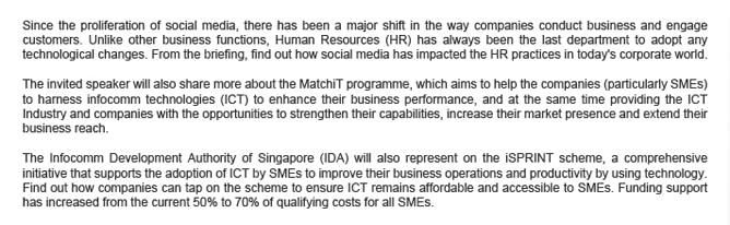 Tigernix's speech at SiTF-SNEF Briefing