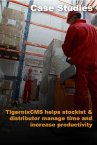 TigernixCMS helps stockist & distributor manage time and increase productivity