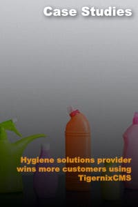 Hygiene solutions provider wins more customers using TigernixCMS