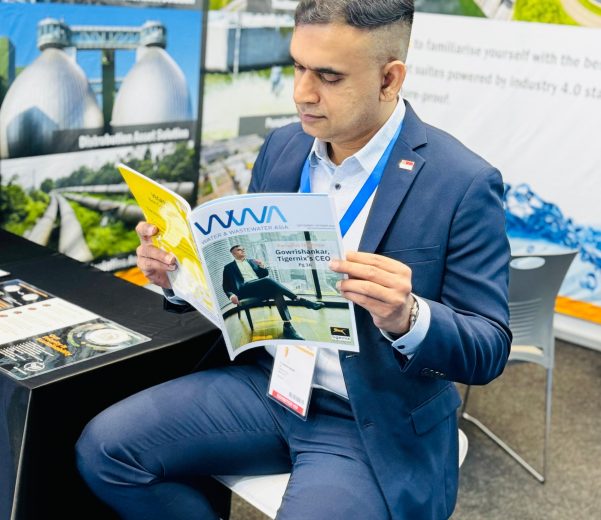 Tigernix CEO Reading the Latest WWA Magazine