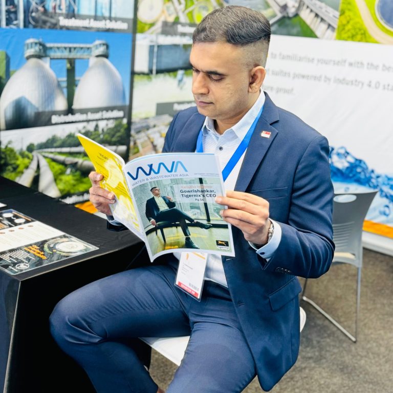 Tigernix CEO Reading the Latest WWA Magazine
