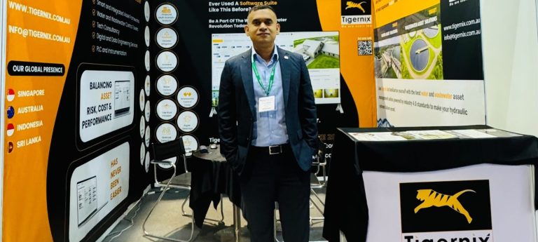 CEO Mr Gowrishankar poses at the Water Philippines Booth